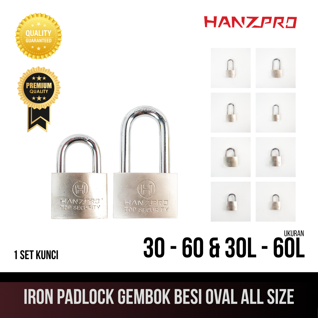 Iron Paddock Gembok Besi Oval